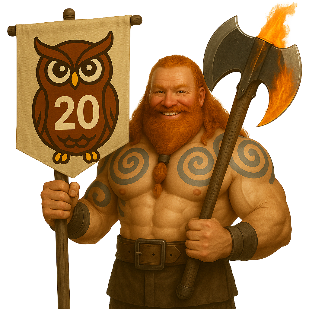 Owl20 mascot