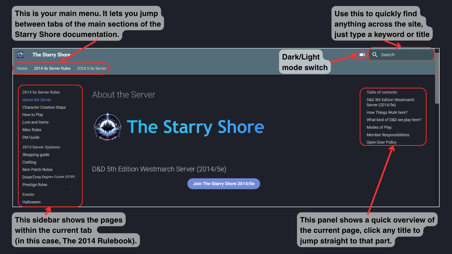 website tutorial
